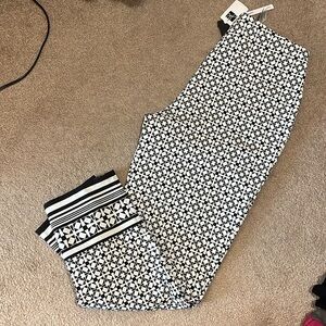 Joseph Ribkoff Black and White Ankle Pants  new with tags